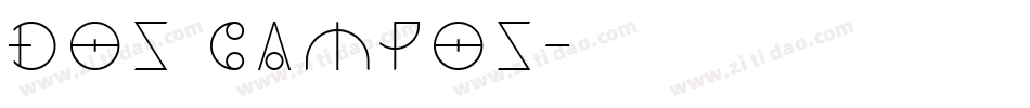 Dos Campos字体转换